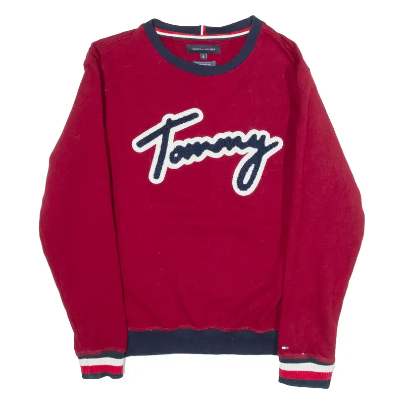 TOMMY HILFIGER Tailored Fit Womens Sweatshirt Red S