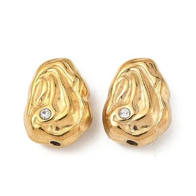 304 Stainless Steel Crystal Rhinestone Beads