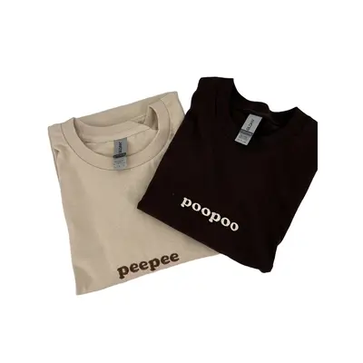 Peepee Poopoo Matching Tee Set