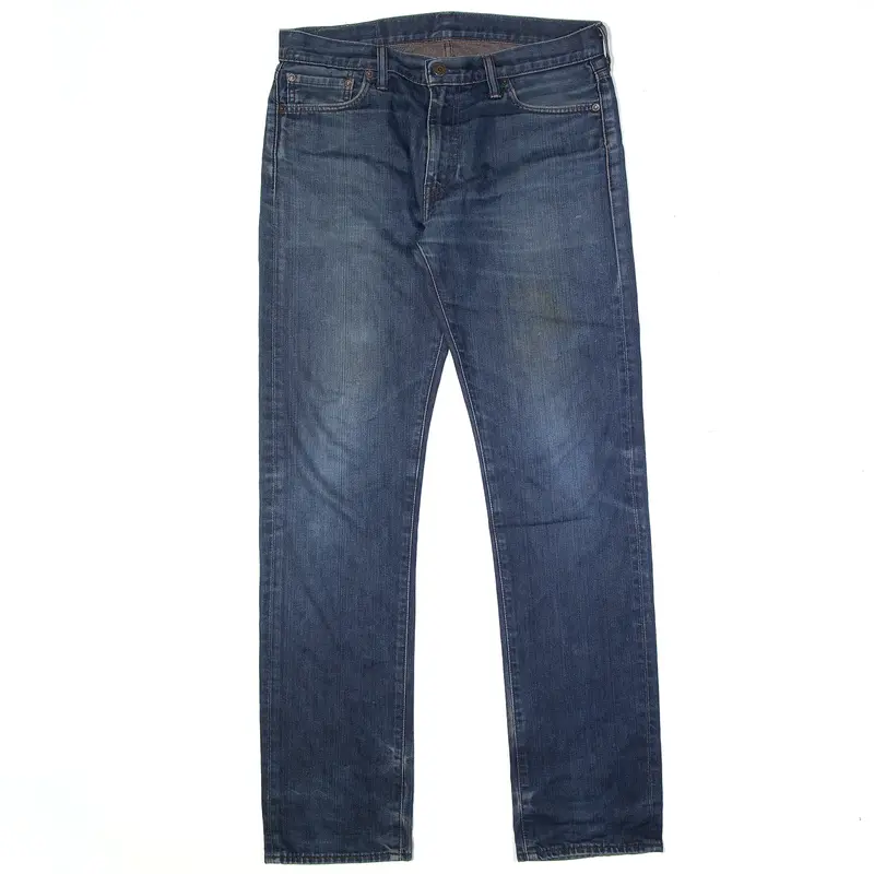 LEVI'S 504 Jeans Blue Denim Regular Straight Mens W32 L34