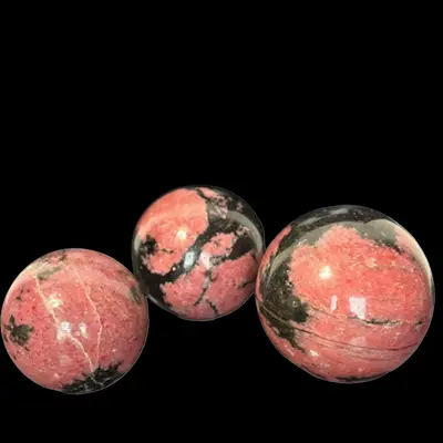 [Crescent Cast] All Rhodonite Collection – Spheres, Towers, Eggs & Teardrops for Love & Emotional Balance - Options Are In ...