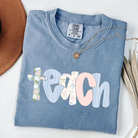 Comfort Colors Teacher TShirt, Teacher T-Shirt, Kindergarten Teacher TShirt, Custom Teacher Tee, Back to School TShirt, Teach...