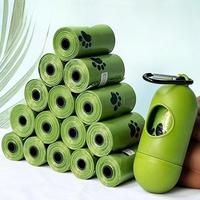 Pet Poop Bag, 1 Set (15 Bags/roll) Leak-proof & Odor-resistant Pet Waste Bag, Suitable for Cats and Dogs, Pet Waste Bag