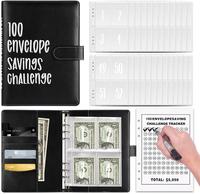 100 Envelopes Saving Challenge,Easy and Fun Way to Save $5,050,Money Saving Book,Waterproof Wallet,Storage Bag,Saving Tips,De...