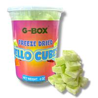 G-Box Freeze Dried Jello Cubes Watermelon Flavor - USA-Made Freeze-Dried Candy - Handmade Freeze Dried Frozen Jello