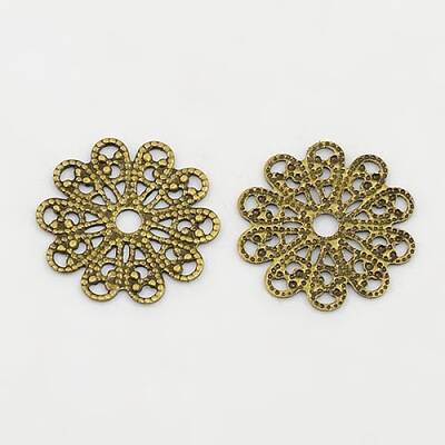 Brass Vintage Filigree Findings