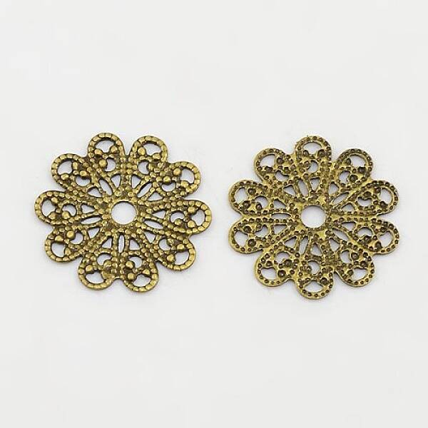Brass Vintage Filigree Findings