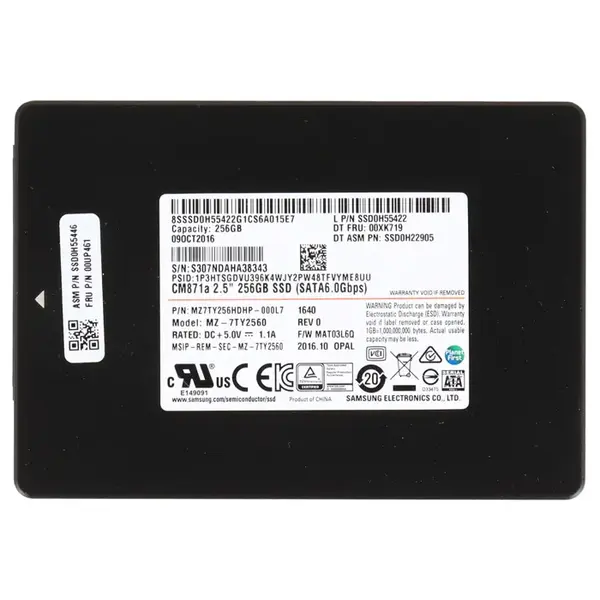 SSD0H55446 Lenovo 256GB SATA 6GB/s 2.5-Inch Internal Solid State Drive