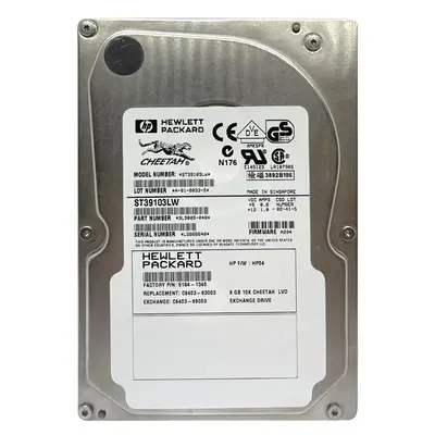 C6403-69003 HP 9.1GB Wide Ultra2 SCSI 10000 3.5-inch Hard Drive