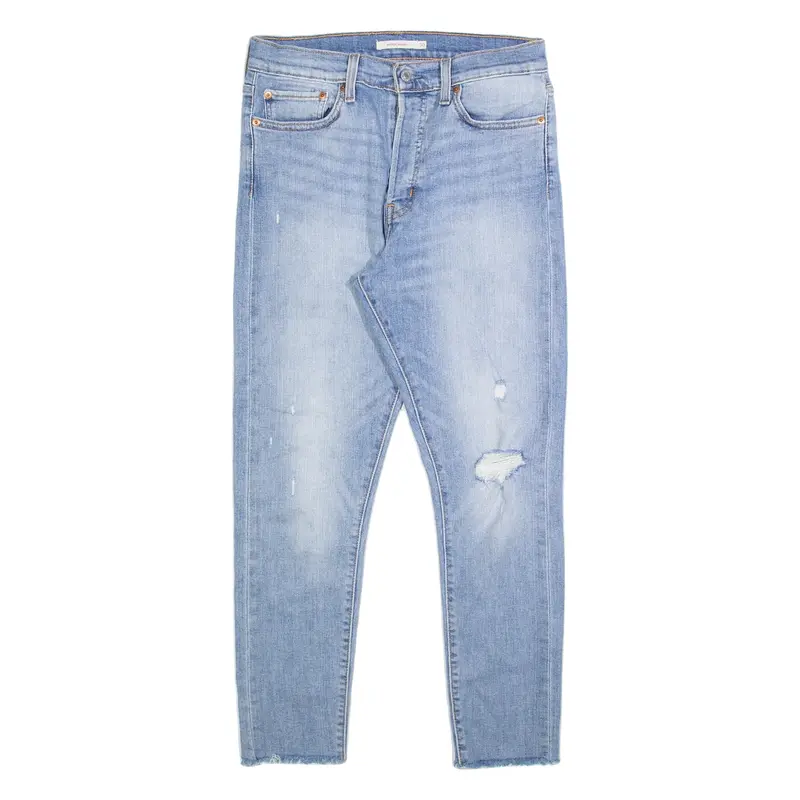 LEVI'S Distressed Wedge Womens Jeans Blue Slim Skinny W30 L27
