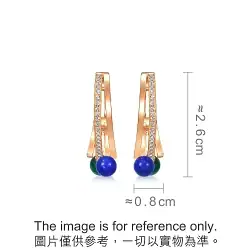 'Cosmos' 18K Rose Gold Malachite Earrings