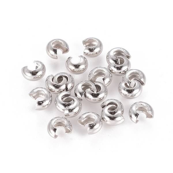 Brass Crimp Beads Covers