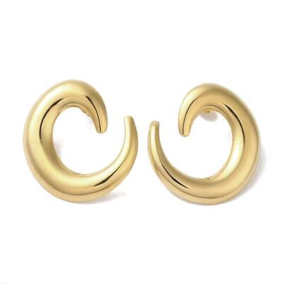 Left and Right Vortex 304 Stainless Steel Stud Earrings for Women