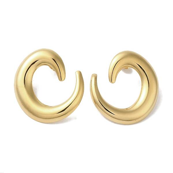 Left and Right Vortex 304 Stainless Steel Stud Earrings for Women