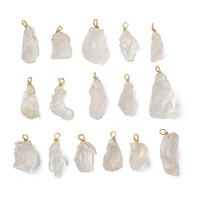 Natural Rose Quartz Pendants