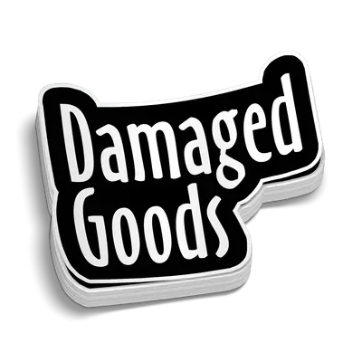 Damaged Goods Hard Hat Decal