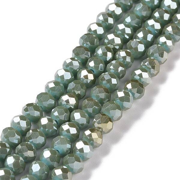 Electroplate Glass Bead Strands
