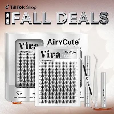 Viva | AiryCute MangaMagic Collection Upgrade U Lashes with Ultra-Dense, Waterproof, Long-Lasting Lashes | Fairy | Fashion We...