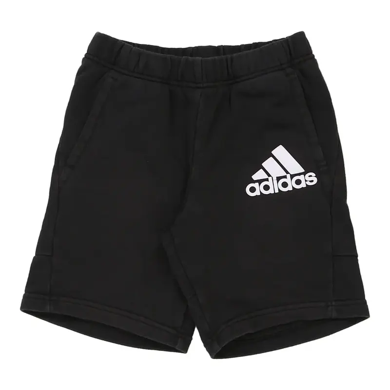 Age 11-12 Adidas Shorts - Medium Black Cotton Blend