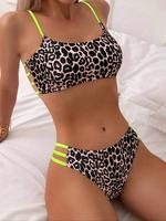 Women's   Bikini Set, Casual Fashion Chic Swimsuit Set for Beach Holiday Vacation, Ladies Swimwear for All Seasons, Bikinis S...