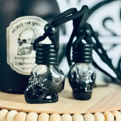 Garay Candle Co. 10 mL Highly Scented Black Skull Diffusers for Car and Home Fragrance Accessories Skull Decor Scented Diffus...