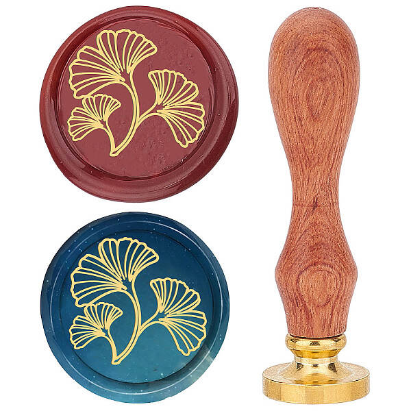 Brass Wax Seal Stamp with Wood Handle