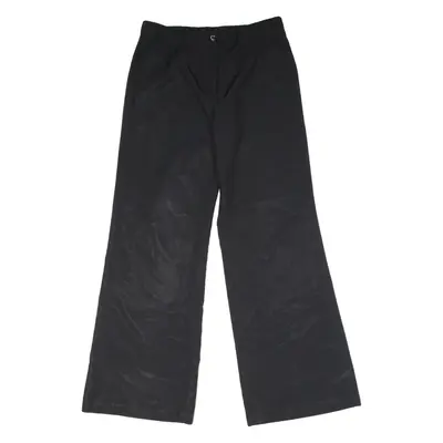 Womens Trousers Black Regular Flared W32 L32