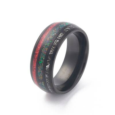 Ion Plating(IP) 304 Stainless Steel Shell Cuff Ring for Women