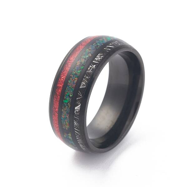 Ion Plating(IP) 304 Stainless Steel Shell Cuff Ring for Women