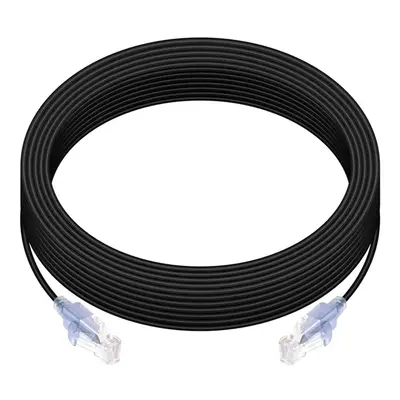 44512 Monoprice Cat6A Ethernet Patch Cable SlimRun UTP 30AWG 10G Pure Bare Copper Snagless RJ45 50ft Black