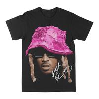 Future Big Face Pink Bucket Graphic Tee, Menswear Crew Neck Rap Streetwear T-Shirt, Unisex Casual Regular Fit Cotton Tops, Go...