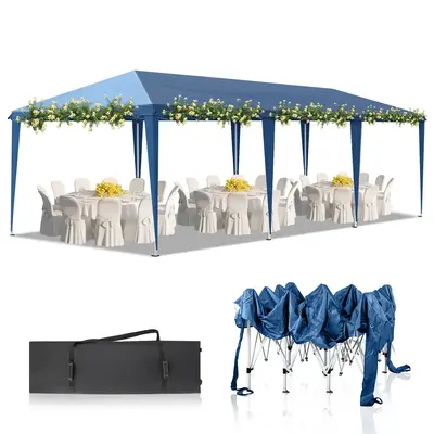 10x20/30ft Outdoor Pop Up Canopy, Portable Instant Canopy Tent for Outdoor Events Party Wedding Birthday Graduation