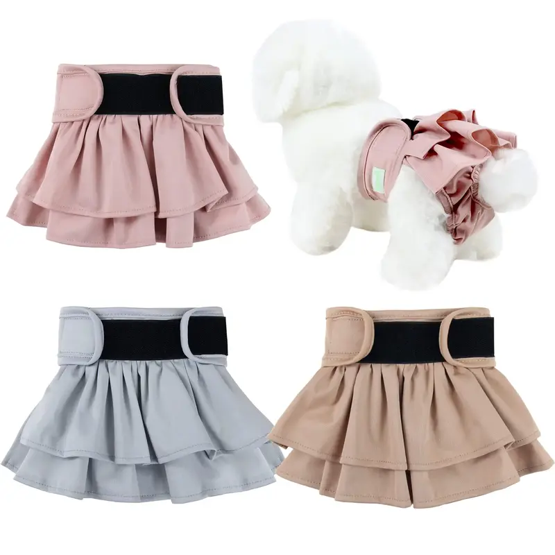Langsprit Female Dog Diaper Skirts (3-Pack)