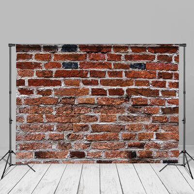 Bucolic Red Brick Textured Photography Backdrop - Aperturee