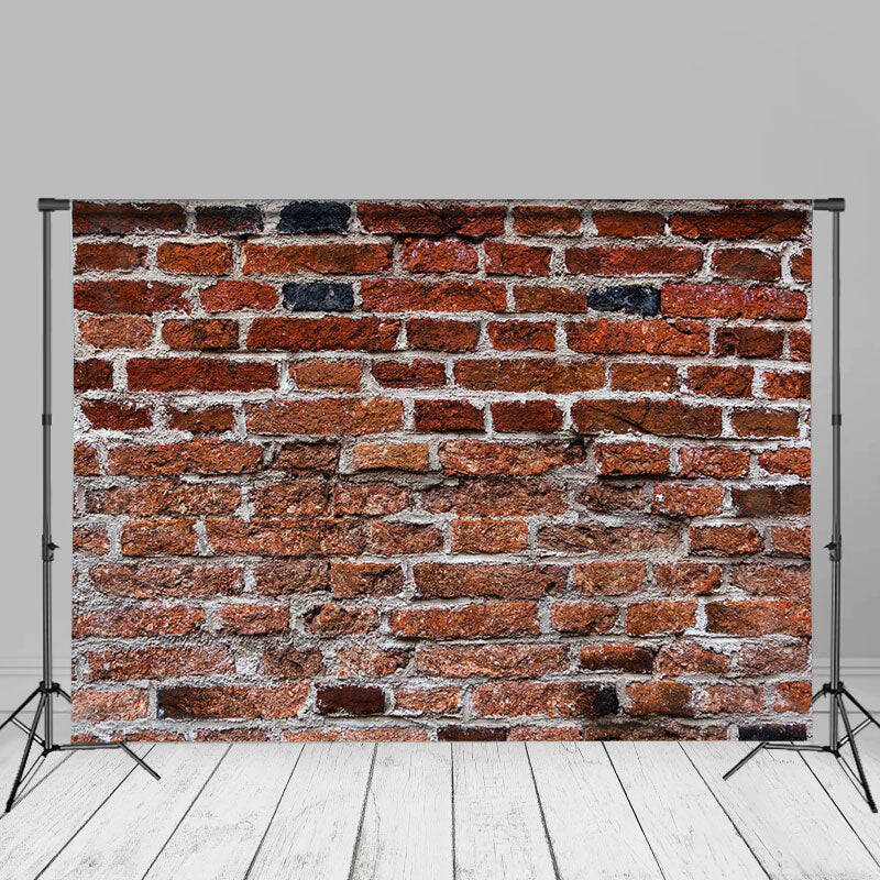 Bucolic Red Brick Textured Photography Backdrop - Aperturee