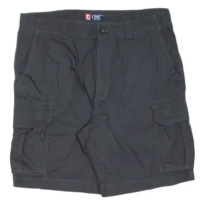 CHAPS Mens Workwear Shorts Black Relaxed L W36