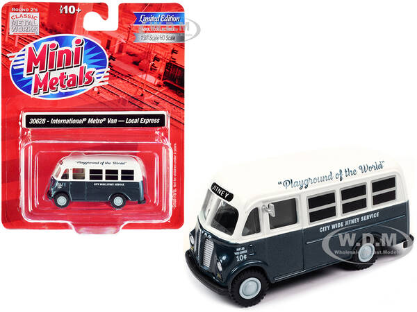 International Metro Van Dark Blue Metallic and White \