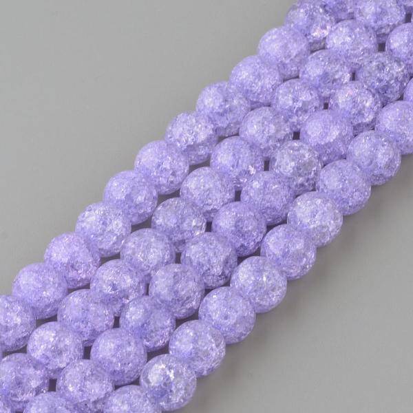 Synthetic Crackle Quartz Beads Strands