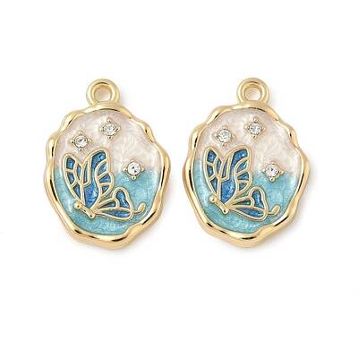 Alloy Enamel Pendants
