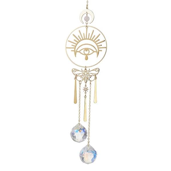 Brass Butterfly Eye Pendant Decoration