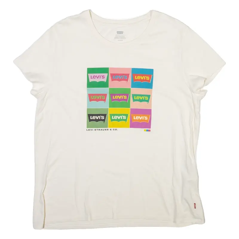 LEVI'S Mens T-Shirt Cream XL