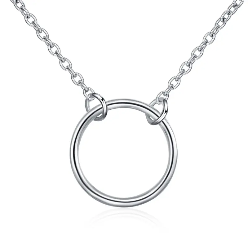 Sterling Silver Round/Spherical Metal Choker Necklace