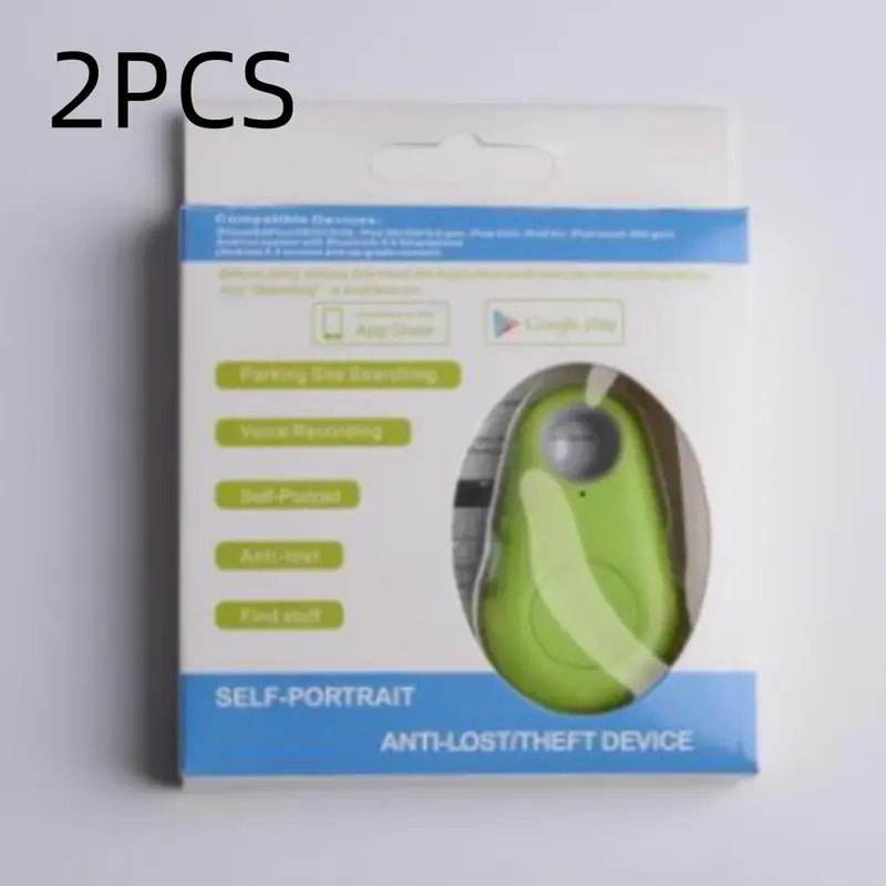 Water Drop Bluetooth-compatible Anti Lost Object Finder | Color: 2PC green