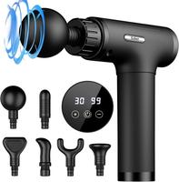 Massage Gun, Handheld Deep Tissue Massage Gun with 6 replacement heads ,30 Speed ,Back Massager, Massagers for Neck,Comfort,F...