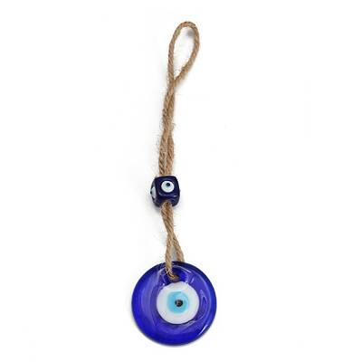 Handmade Lampwork Blue Evil Eye Hanging Ornaments