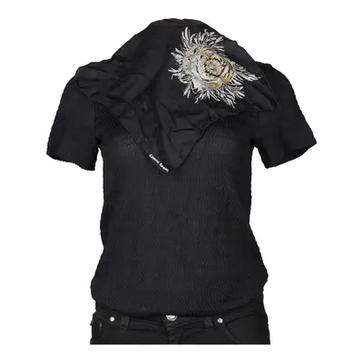 Unbranded Scarf - No Size Black Silk