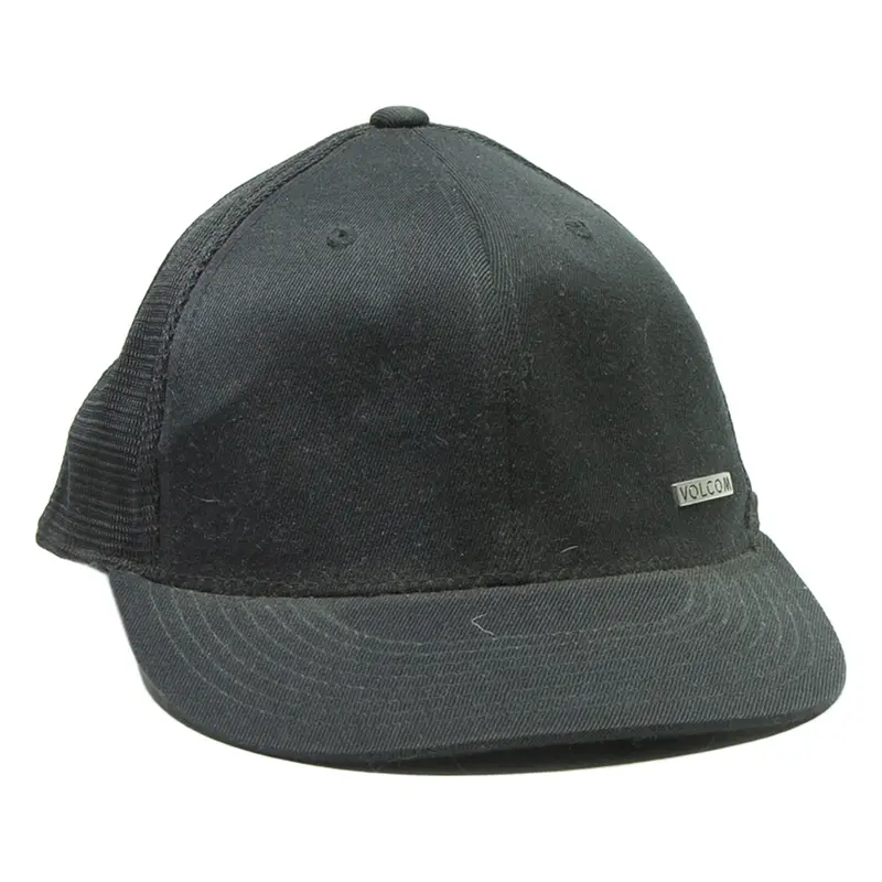 VOLCOM Mens Snapback Cap Black Wool M