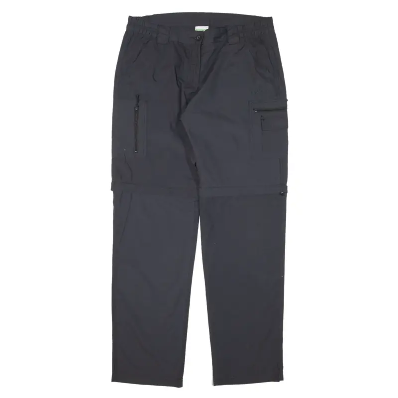 KILIMANJARO Zip-off Legs Trousers Blue Regular Tapered Womens W34 L32