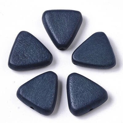 Painted Natural Wood Beads