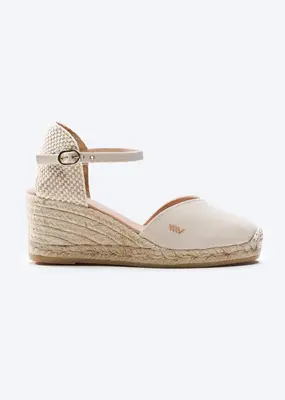 Reus Canvas Espadrille Wedges | Color: Beige | Size: 10